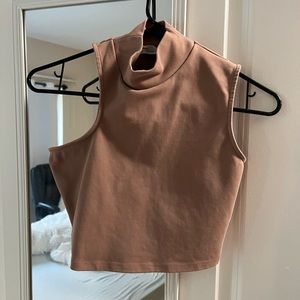 Oak + Fort Nude Cutout Crop Top